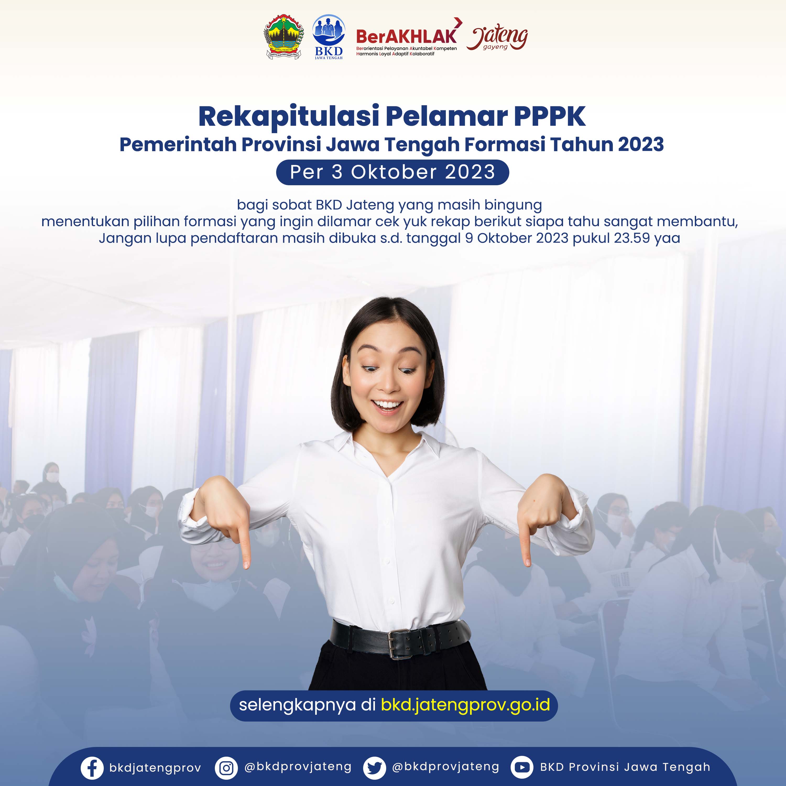 REKAPITULASI PENDAFTARAN PPPK PEMERINTAH PROVINSI JAWA TENGAH FORMASI TAHUN 2023