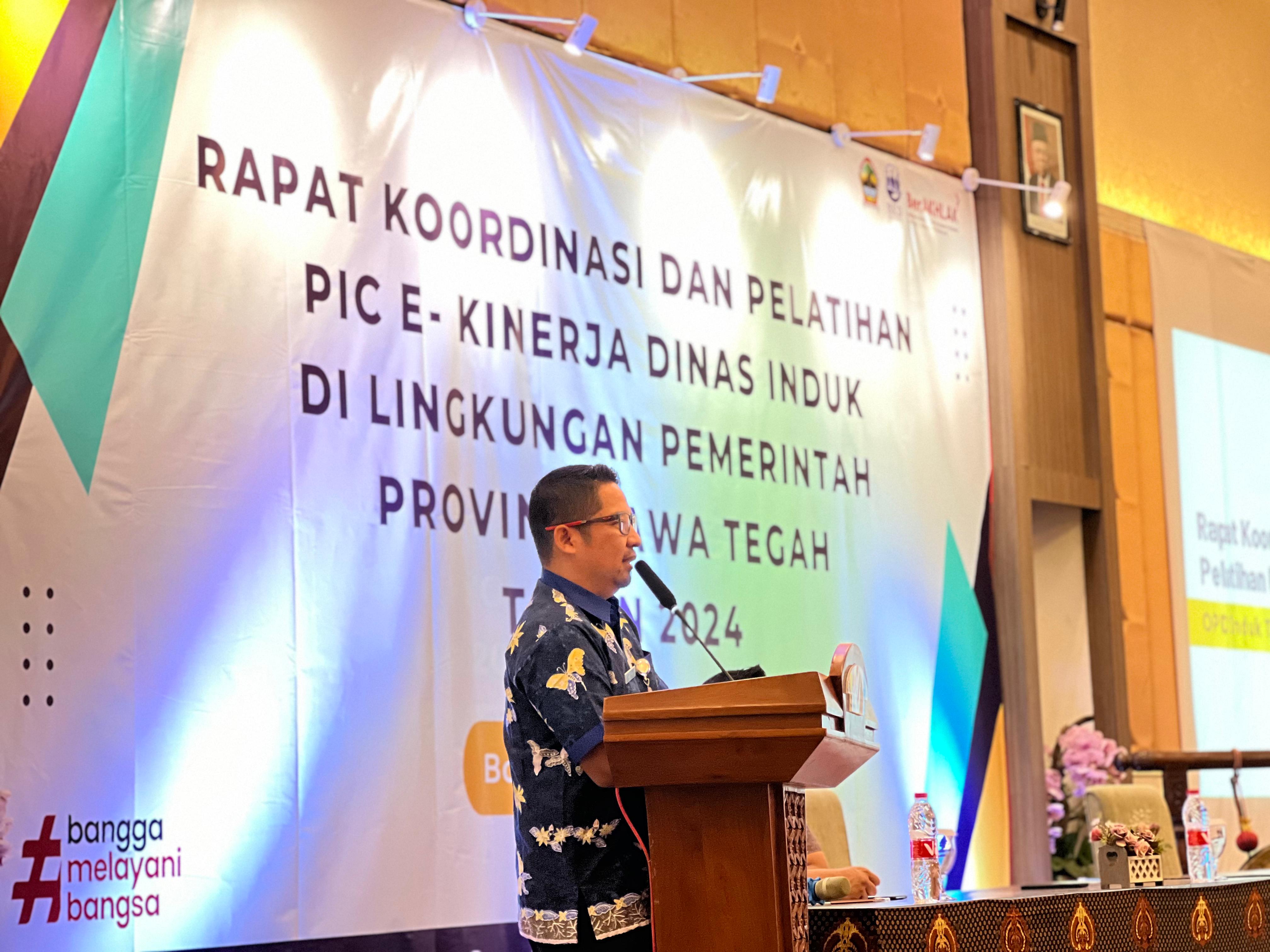 Rapat Koordinasi dan Pelatihan PIC e-Kinerja Dinas Induk Tahun 2024