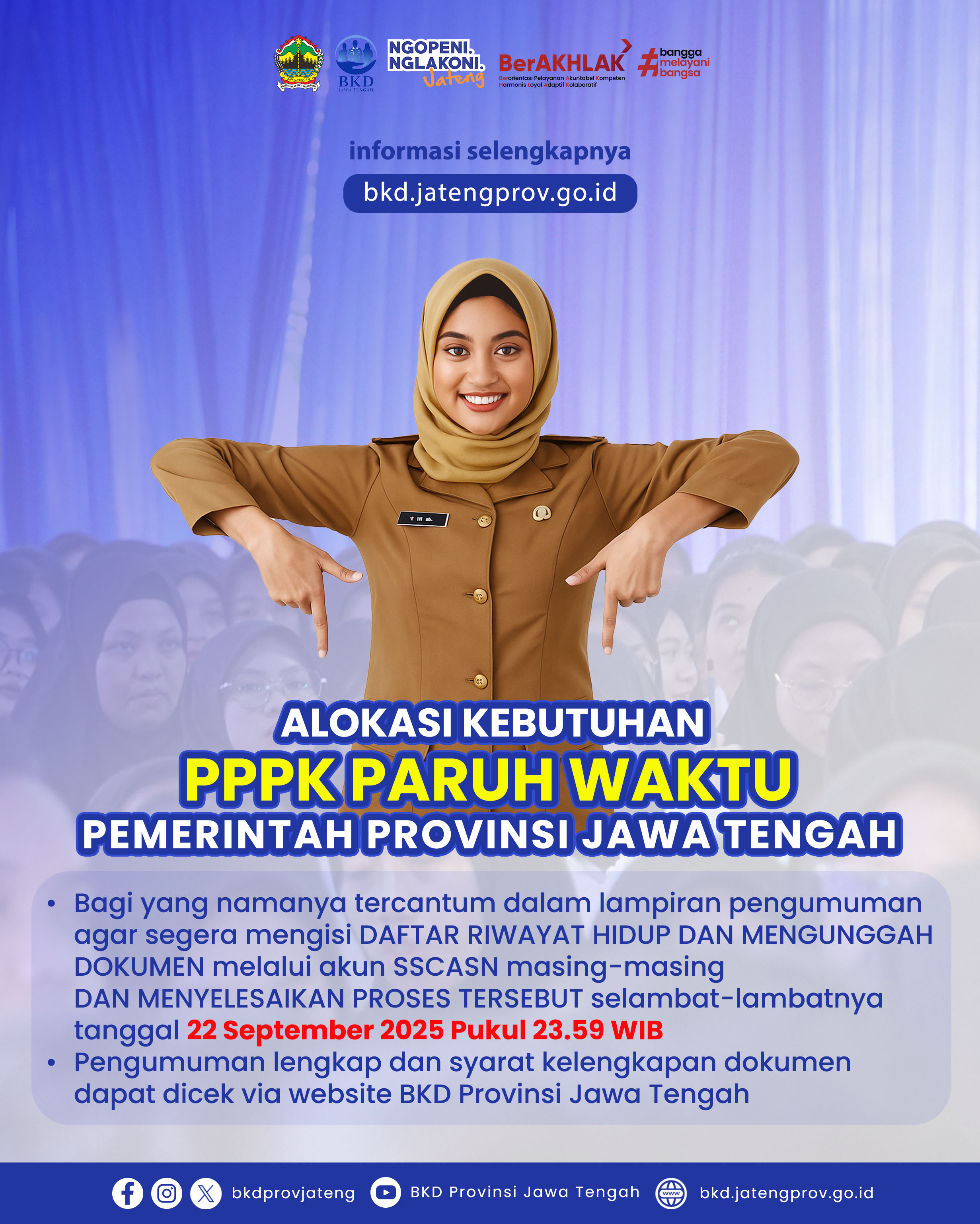 Alokasi Kebutuhan PPPK Paruh Waktu Pemerintah Provinsi Jawa Tengah